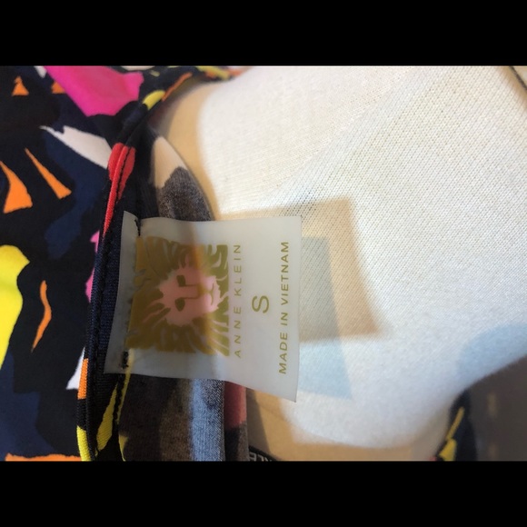 Anne Klein multicolour top size s long sleeve - Picture 4 of 4